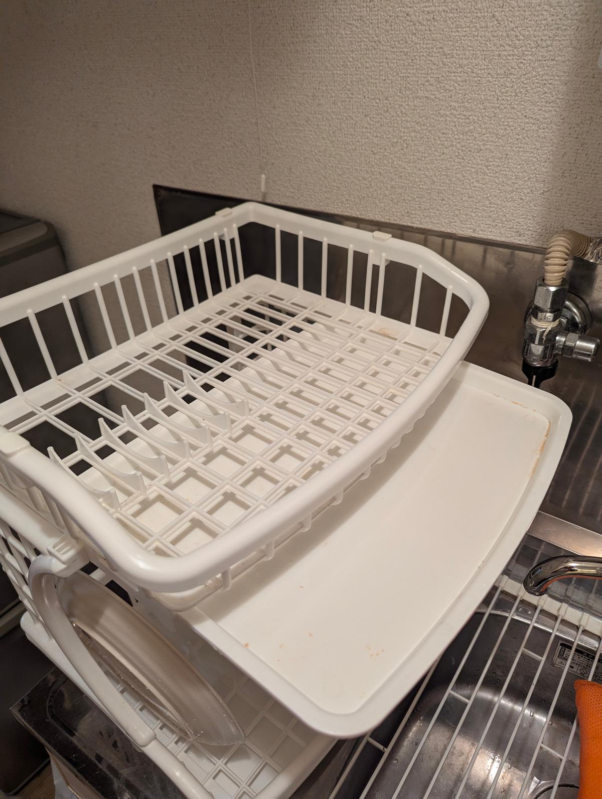 Dish drying rack set 2-tier